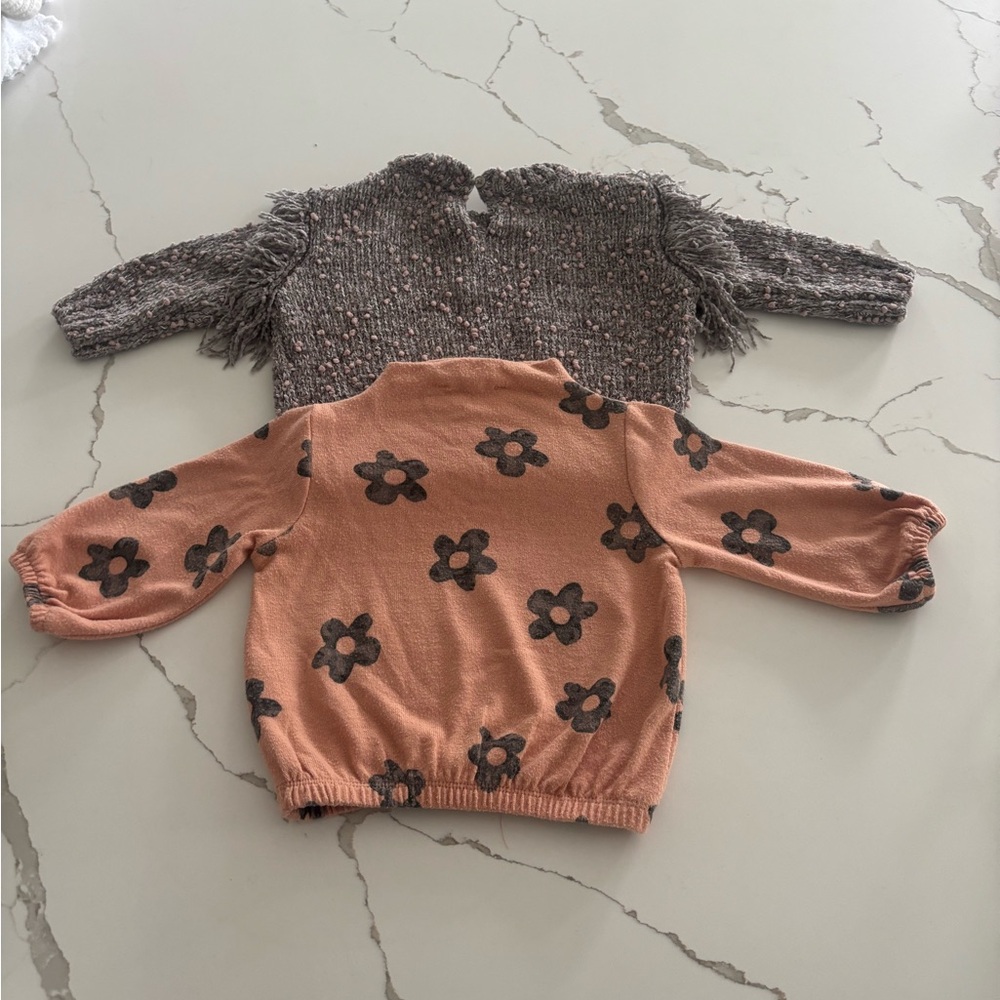 Orange and Gray Sweaters